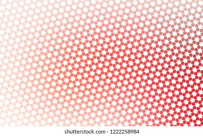 Light Red vector background with bubbles. Glitter abstract illustration with blurred drops of rain. Pattern for beautiful websites.