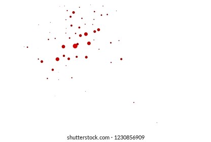 Light Red vector background with bubbles. Blurred decorative design in abstract style with bubbles. Design for business adverts.