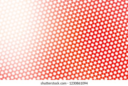Light Red vector background with bubbles. Illustration with set of shining colorful abstract circles. Pattern of water, rain drops.