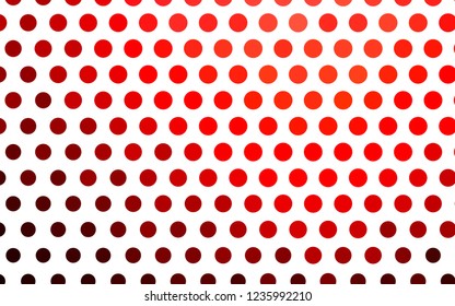 Light Red vector background with bubbles. Beautiful colored illustration with blurred circles in nature style. Pattern for ads, leaflets.