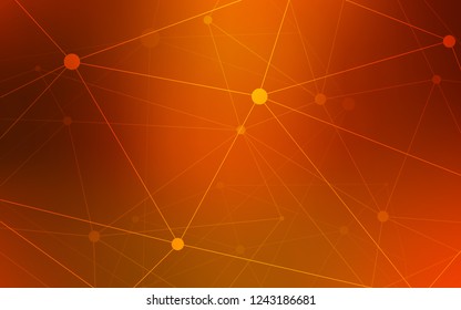 Light Red vector background with bubbles, lines. Decorative design in abstract style with triangle structure. Beautiful design for your business advert.