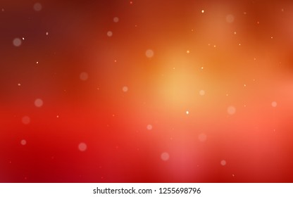 Light Red vector background with bubbles. Abstract illustration with colored bubbles in nature style. Pattern can be used as texture of wallpapers.