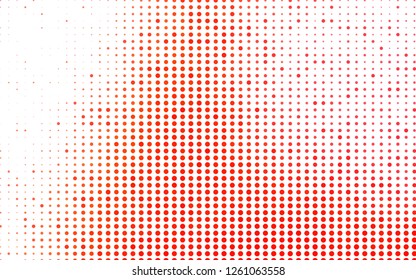 Light Red vector background with bubbles. Illustration with set of shining colorful abstract circles. Pattern for ads, leaflets.