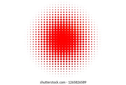 Light Red vector background with bubbles. Abstract illustration with colored bubbles in nature style. Template for your brand book.