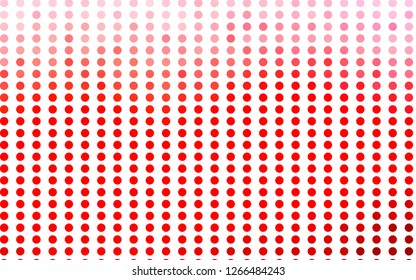 Light Red vector background with bubbles. Abstract illustration with colored bubbles in nature style. Pattern for ads, leaflets.
