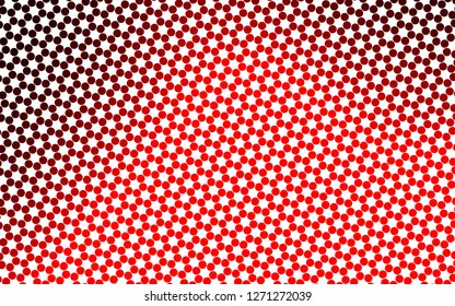 Light Red vector background with bubbles. Illustration with set of shining colorful abstract circles. Pattern of water, rain drops.