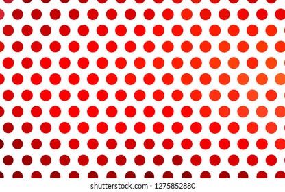 Light Red vector background with bubbles. Illustration with set of shining colorful abstract circles. Design for posters, banners.