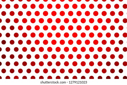 Light Red vector background with bubbles. Blurred decorative design in abstract style with bubbles. Pattern for beautiful websites.
