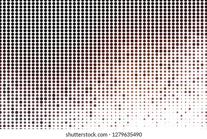 Light Red vector background with bubbles. Beautiful colored illustration with blurred circles in nature style. Design for business adverts.