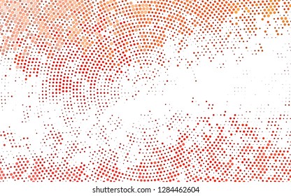 Light Red vector background with bubbles. Abstract illustration with colored bubbles in nature style. Pattern of water, rain drops.