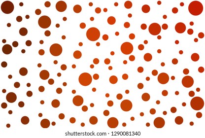 Light Red vector  background with bubbles. Blurred decorative design in abstract style with bubbles. Pattern for beautiful websites.