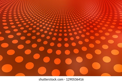 Light Red vector background with bubbles. Abstract illustration with colored bubbles in nature style. Pattern can be used for ads, leaflets.