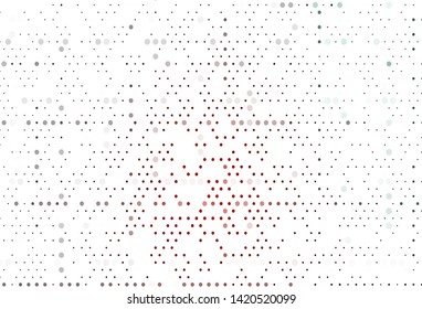 Light Red vector background with bubbles. Abstract illustration with colored bubbles in nature style. Completely new template for your brand book.