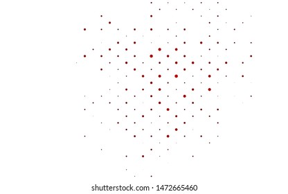 Light Red vector background with bubbles. Modern abstract illustration with colorful water drops. Template for your brand book.