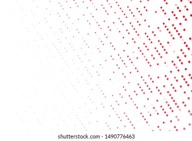 Light Red vector background with bubbles. Beautiful colored illustration with blurred circles in nature style. Completely new template for your brand book.