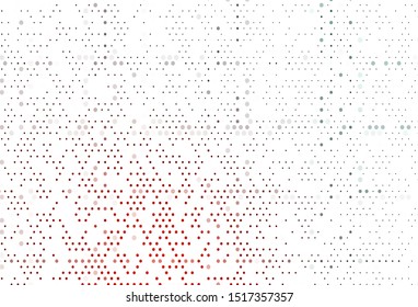 Light Red vector background with bubbles. Abstract illustration with colored bubbles in nature style. Design for business adverts.