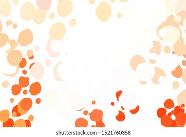 Light Red vector background with bubbles. Illustration with set of shining colorful abstract circles. Pattern for beautiful websites.