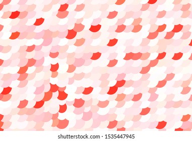 Light Red vector background with bubbles. Glitter abstract illustration with blurred drops of rain. Pattern for futuristic ad, booklets.