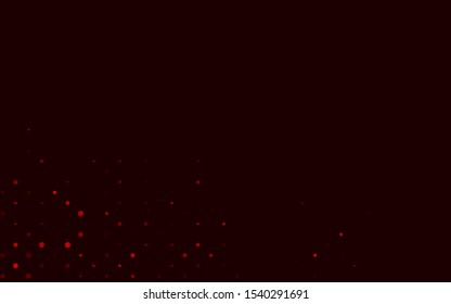 Light Red vector background with bubbles. Modern abstract illustration with colorful water drops. Pattern for ads, leaflets.