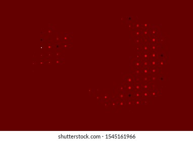 Light Red vector background with bubbles. Abstract illustration with colored bubbles in nature style. Design for business adverts.