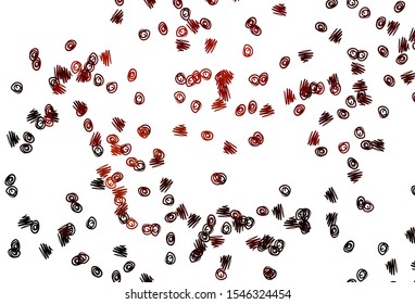 Light Red vector background with bubbles. Illustration with set of shining colorful abstract circles. Pattern for ads, leaflets.