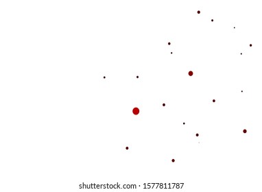 Light Red vector background with bubbles. Beautiful colored illustration with blurred circles in nature style. Design for posters, banners.