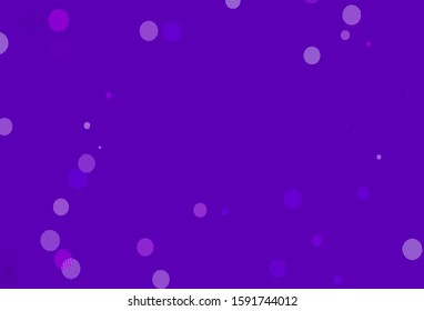 Light Red vector background with bubbles. Glitter abstract illustration with blurred drops of rain. New template for your brand book.
