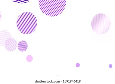 Light Red vector background with bubbles. Beautiful colored illustration with blurred circles in nature style. Design for poster, banner of websites.