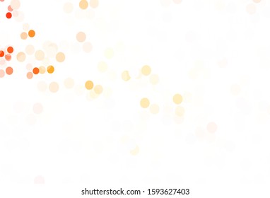 Light Red vector background with bubbles. Glitter abstract illustration with blurred drops of rain. New template for your brand book.