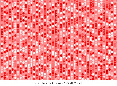 Light Red vector background with bubbles. Illustration with set of shining colorful abstract circles. New template for your brand book.