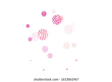 Light Red vector background with bubbles. Beautiful colored illustration with blurred circles in nature style. New template for your brand book.