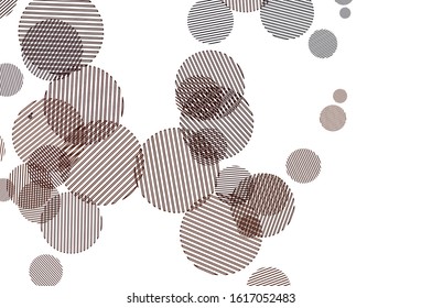 Light Red vector background with bubbles. Glitter abstract illustration with blurred drops of rain. Design for your business advert.