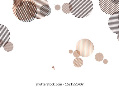 Light Red vector background with bubbles. Blurred decorative design in abstract style with bubbles. Pattern for beautiful websites.