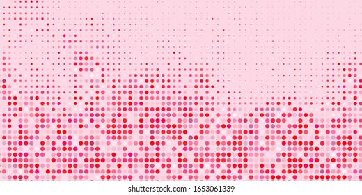 Light Red vector background with bubbles. Abstract decorative design in gradient style with bubbles. Design for posters, banners.