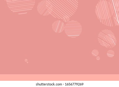 Light Red vector background with bubbles. Blurred decorative design in abstract style with bubbles. New template for your brand book.