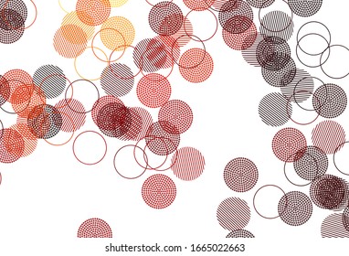 Light Red vector background with bubbles. Modern abstract illustration with colorful water drops. New template for your brand book.