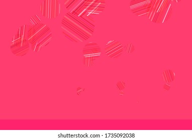 Light Red vector background with bubbles. Blurred decorative design in abstract style with bubbles. Design for your business advert.