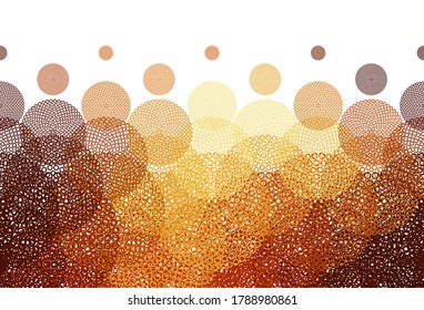 Light Red vector background with bubbles. Abstract illustration with colored bubbles in nature style. Pattern for beautiful websites.
