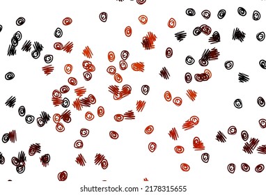 Light Red vector background with bubbles. Blurred decorative design in abstract style with bubbles. Pattern for ads, leaflets.