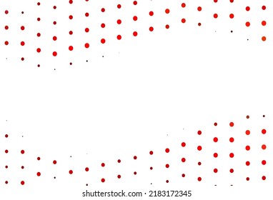 Light Red vector background with bubbles. Abstract illustration with colored bubbles in nature style. Pattern of water, rain drops.