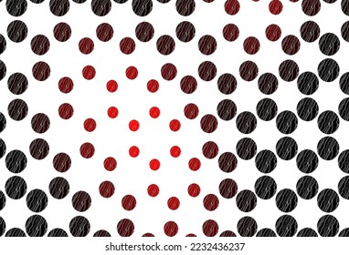 Light red vector background with bubbles. Illustration with set of shining colorful abstract circles. Pattern for ads, leaflets.