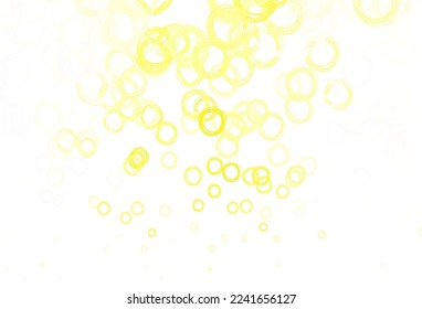 Light Red vector background with bubbles. Abstract illustration with colored bubbles in nature style. Pattern for textures of wallpapers.