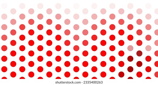 Light red vector background with bubbles. Abstract decorative design in gradient style with bubbles. Pattern for booklets, leaflets.