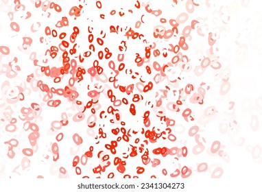 Light Red vector background with bubbles. Beautiful colored illustration with blurred circles in nature style. Completely new template for your brand book.