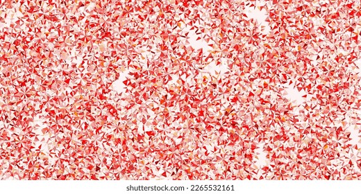 Light red vector background with christmas snowflakes. Colorful snow elements in decorative christmas style. New year ad, booklets pattern.