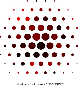 Light Red vector background with circles. Abstract decorative design in gradient style with bubbles. Design for posters, banners.