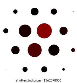 Light Red vector background with circles. Glitter abstract illustration with colorful drops. Pattern for booklets, leaflets.