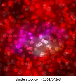 Light Red vector background with circles. Abstract colorful disks on simple gradient background. New template for your brand book.