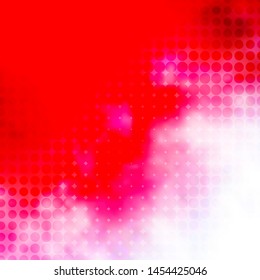Light Red vector background with circles. Modern abstract illustration with colorful circle shapes. Design for your commercials.
