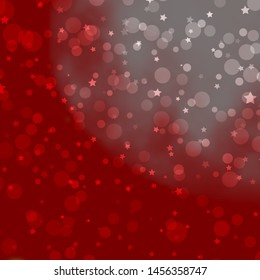 Light Red vector background with circles, stars. Abstract design in gradient style with bubbles, stars. Design for wallpaper, fabric makers. - Shutterstock ID 1456358747